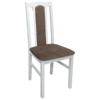 Кухонный стул Drewmix Bos 7 25B Ткань/ Белый Коричневый