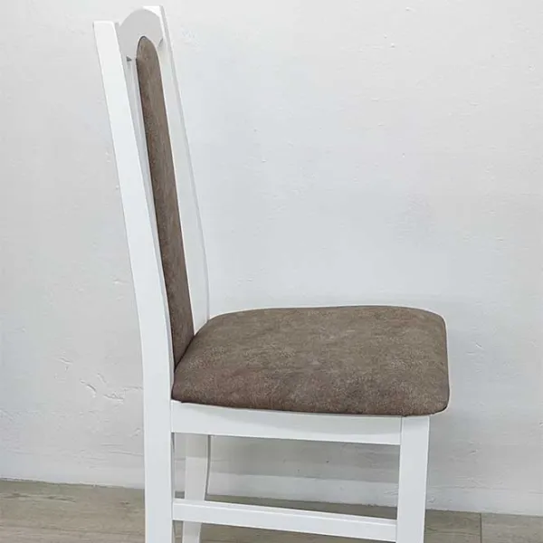 Scaun de bucătărie Drewmix Bos 7 25B Stofă/ White Brown photo 2 Scaun de bucătărie Drewmix Bos 7 25B Stofă/ White Brown photo 2