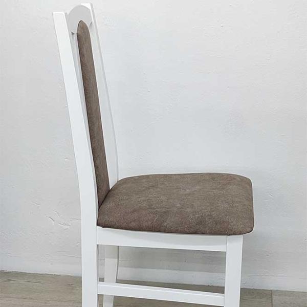 Scaun de bucătărie Drewmix Bos 7 25B Stofă/ White Brown photo 2 Scaun de bucătărie Drewmix Bos 7 25B Stofă/ White Brown photo 2