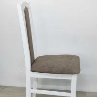 Кухонный стул Drewmix Bos 7 25B Ткань/ Белый Коричневый photo 2