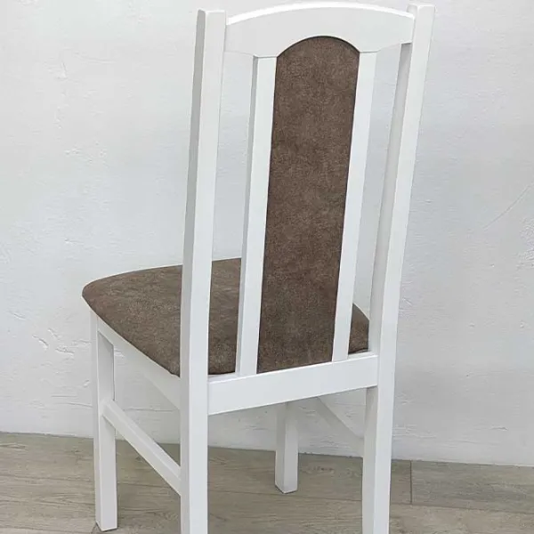 Scaun de bucătărie Drewmix Bos 7 25B Stofă/ White Brown photo 3 Scaun de bucătărie Drewmix Bos 7 25B Stofă/ White Brown photo 3