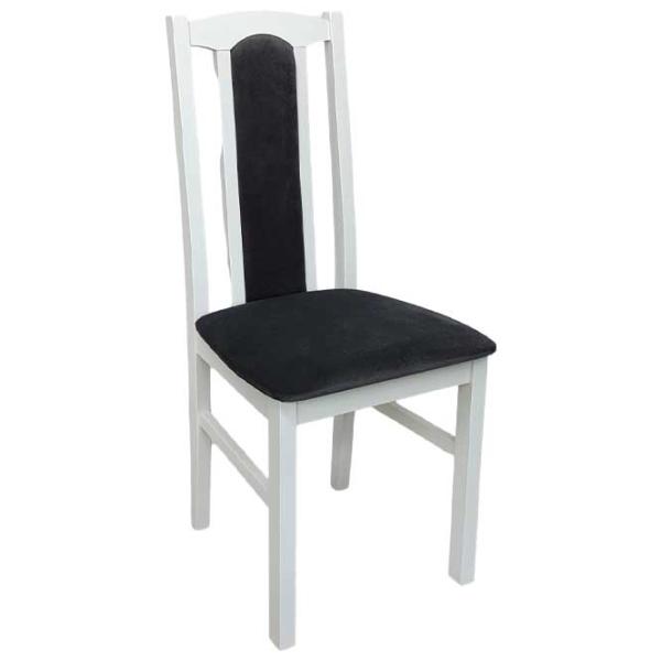 Scaun de bucătărie Drewmix Bos 7 28B Stofă/ White Black photo 1 Scaun de bucătărie Drewmix Bos 7 28B Stofă/ White Black photo 1