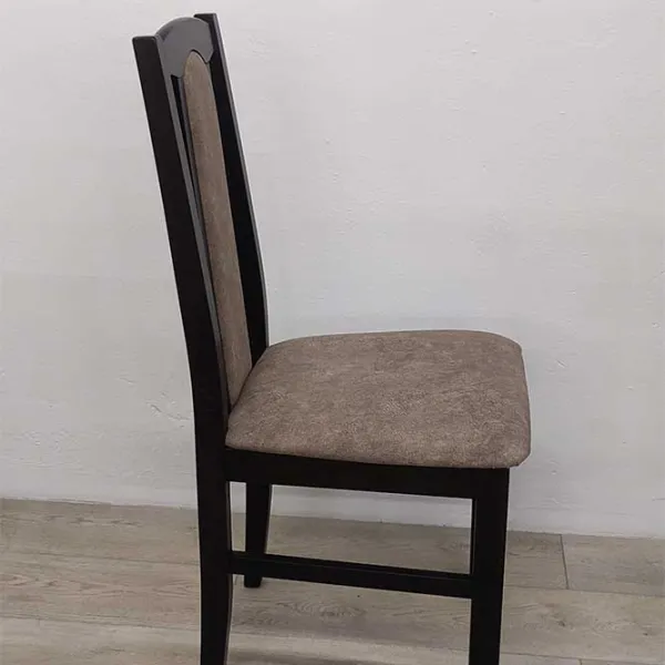 Scaun de bucătărie Drewmix Bos 7 25B Stofă/ Wenge Light Sand photo 2