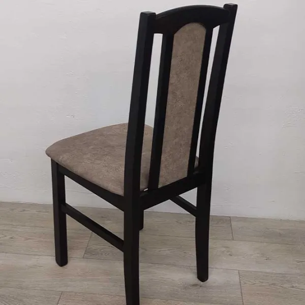 Scaun de bucătărie Drewmix Bos 7 25B Stofă/ Wenge Light Sand photo 3