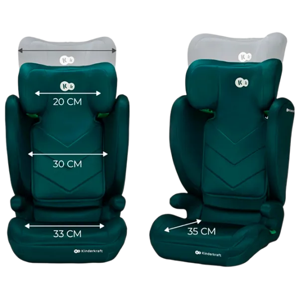 Scaun auto KinderKraft I-Spark i-Size 3 ani - 12 ani/ 36 kg/ Green photo 4