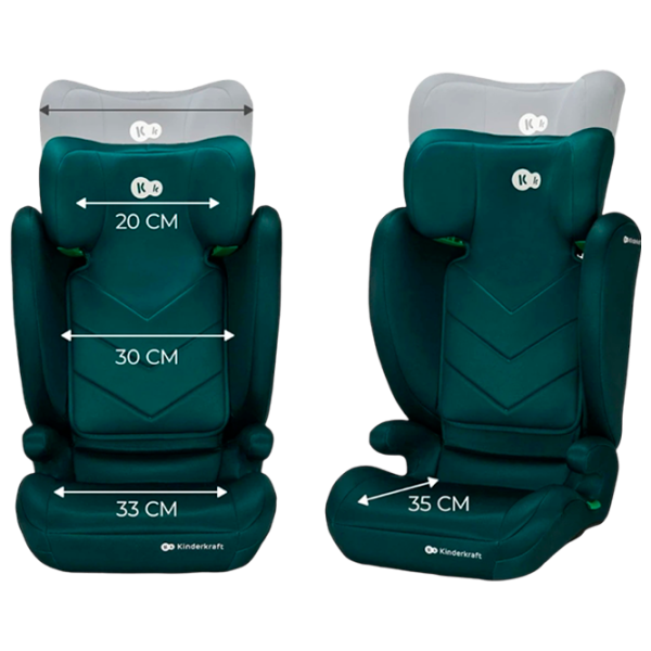 Scaun auto KinderKraft I-Spark i-Size 3 ani - 12 ani/ 36 kg/ Green photo 4