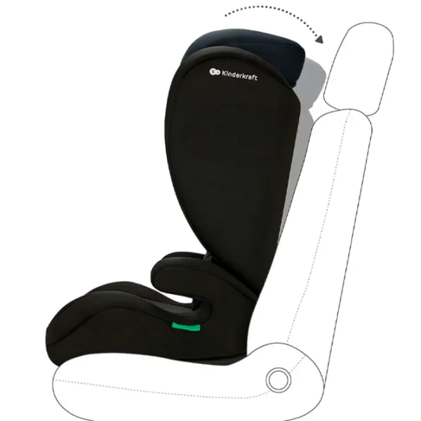 Scaun auto KinderKraft I-Spark i-Size 3 ani - 12 ani/ 36 kg/ Gray photo 5