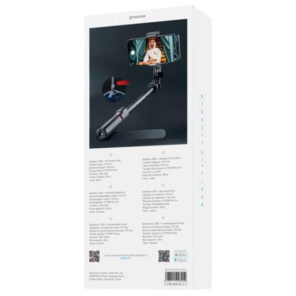 Selfie Stick Proove Frame Jet Bluetooth/ Black photo 6