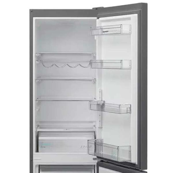 Холодильник SHARP SJ-FBB05DTXLE-EU с нижней морозильной камерой 288 л / 180 cm / Нержавеющая сталь photo 3