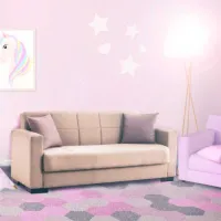 Canapea Fabulous Marbella (5641663) Pânză de iută/ Light Brown photo 5