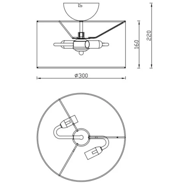 Плафон Trio JULIETA 300 мм/ Металл photo 3 Плафон Trio JULIETA 300 мм/ Металл photo 3