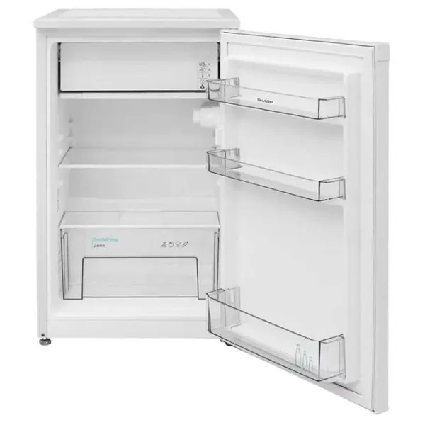 Frigider SHARP SJ-UE088T0W-EU cu congelator sus 89 l / 82.1 cm / White photo 2