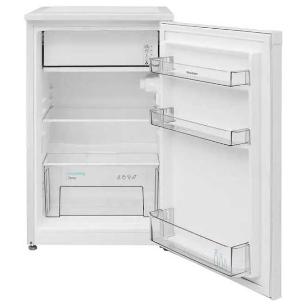 Frigider SHARP SJ-UE088T0W-EU cu congelator sus 89 l / 82.1 cm / White photo 2