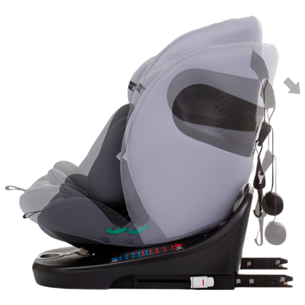 Детское автокресло Chipolino Motion 360 I-size  0 месяцев - 12 лет / 36 кг / Серый photo 4 Детское автокресло Chipolino Motion 360 I-size  0 месяцев - 12 лет / 36 кг / Серый photo 4