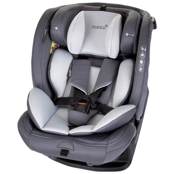 Scaun auto Chipolino Aviato I-size  0 luni - 12 ani / 36 kg / Gray photo 6 Scaun auto Chipolino Aviato I-size  0 luni - 12 ani / 36 kg / Gray photo 6