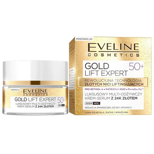 Крем для лица Eveline Cosmetics Gold Lift Expert Все типы/ 50 мл photo 1 Крем для лица Eveline Cosmetics Gold Lift Expert Все типы/ 50 мл photo 1