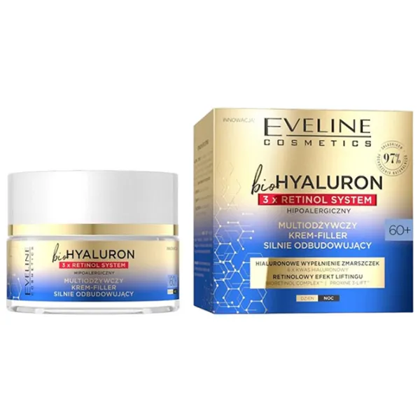 Крем для лица Eveline Cosmetics Bio Hyaluron+Retinol Все типы/ 50 мл photo 1 Крем для лица Eveline Cosmetics Bio Hyaluron+Retinol Все типы/ 50 мл photo 1