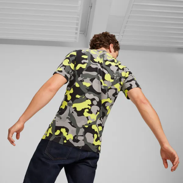 Tricou pentru bărbați Puma Ess+ Camo Aop Tee 100% bumbac/ Gray photo 4