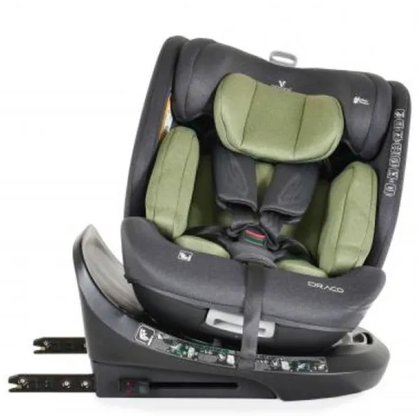 Scaun auto Cangaroo Draco I-Size  0 luni - 12 ani / 36 kg / Green photo 3