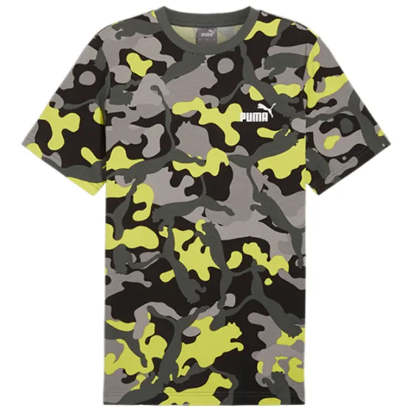 Tricou pentru bărbați Puma Ess+ Camo Aop Tee 100% bumbac/ Gray photo 1