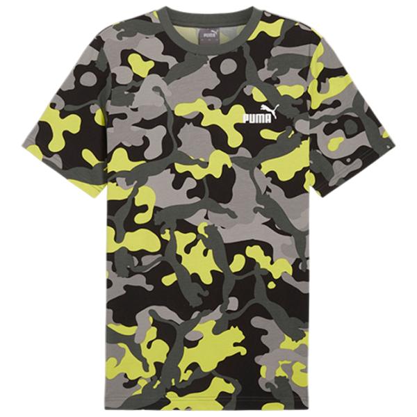Tricou pentru bărbați Puma Ess+ Camo Aop Tee 100% bumbac/ Gray photo 1