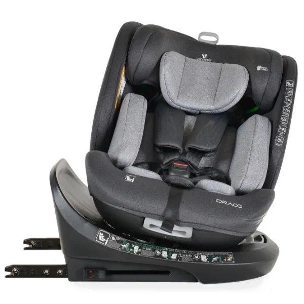Scaun auto Cangaroo Draco I-Size  0 luni - 12 ani / 36 kg / Gray photo 4