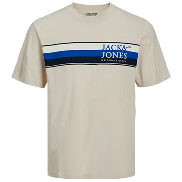 Tricou pentru bărbați Jack & Jones JORCODYY TEE SS CREW NECK 100% bumbac/ Beige photo 1