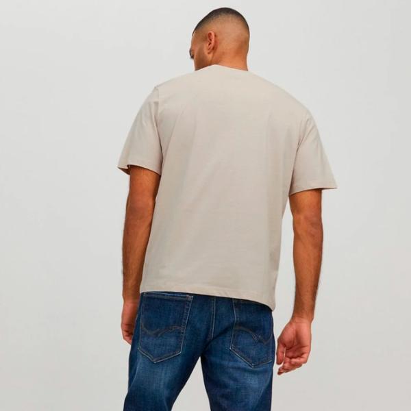 Tricou pentru bărbați Jack & Jones JORCODYY TEE SS CREW NECK 100% bumbac/ Beige photo 3
