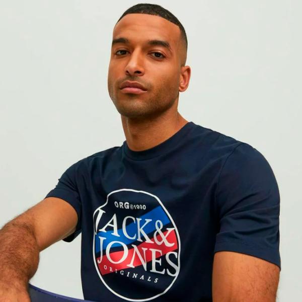 Tricou pentru bărbați Jack & Jones JORCODYY TEE SS CREW NECK 100% bumbac/ Navy photo 6