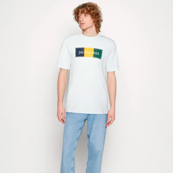 Tricou pentru bărbați Jack & Jones JORCODYY TEE SS CREW NECK 100% bumbac/ White photo 4