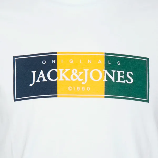 Tricou pentru bărbați Jack & Jones JORCODYY TEE SS CREW NECK 100% bumbac/ White photo 5