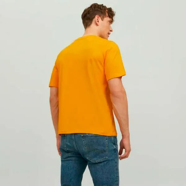 Tricou pentru bărbați Jack & Jones JORCODYY TEE SS CREW NECK 100% bumbac/ Orange photo 3