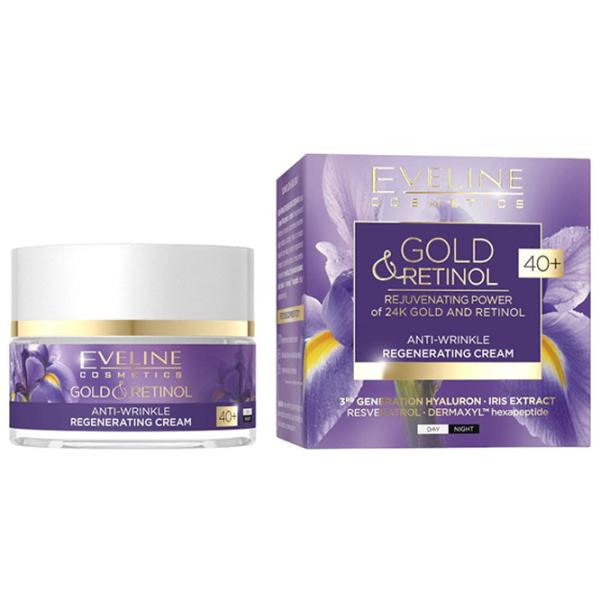 Cremă pentru față Eveline Cosmetics Gold & Retinol Toate tipurile/ 50 ml photo 1 Cremă pentru față Eveline Cosmetics Gold & Retinol Toate tipurile/ 50 ml photo 1