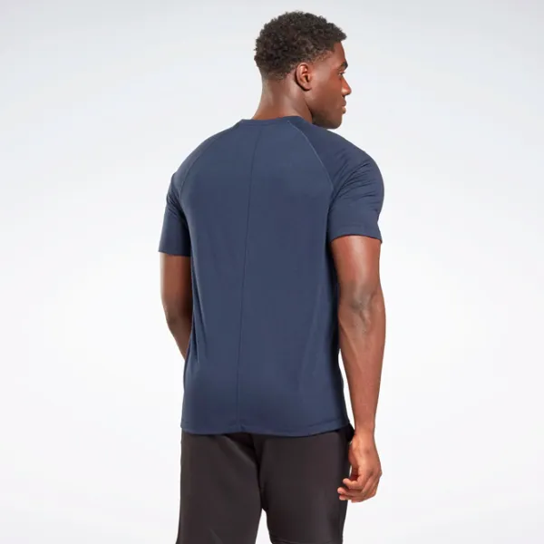 Tricou pentru bărbați Reebok TRAIN SPEEDWICK 35% bumbac/ Navy photo 3