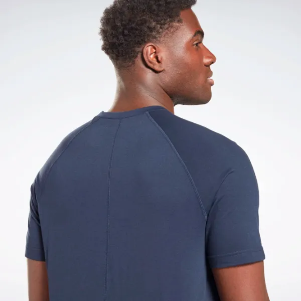 Tricou pentru bărbați Reebok TRAIN SPEEDWICK 35% bumbac/ Navy photo 5