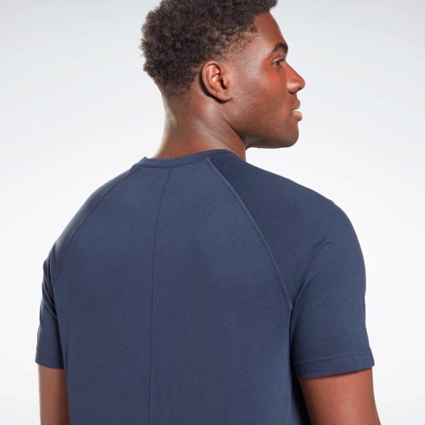 Tricou pentru bărbați Reebok TRAIN SPEEDWICK 35% bumbac/ Navy photo 5