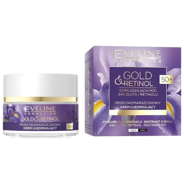 Крем для лица Eveline Cosmetics Gold & Retinol Все типы/ 50 мл photo 1 Крем для лица Eveline Cosmetics Gold & Retinol Все типы/ 50 мл photo 1