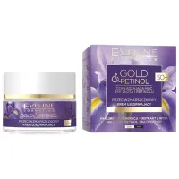 Cremă pentru față Eveline Cosmetics Gold & Retinol Toate tipurile/ 50 ml