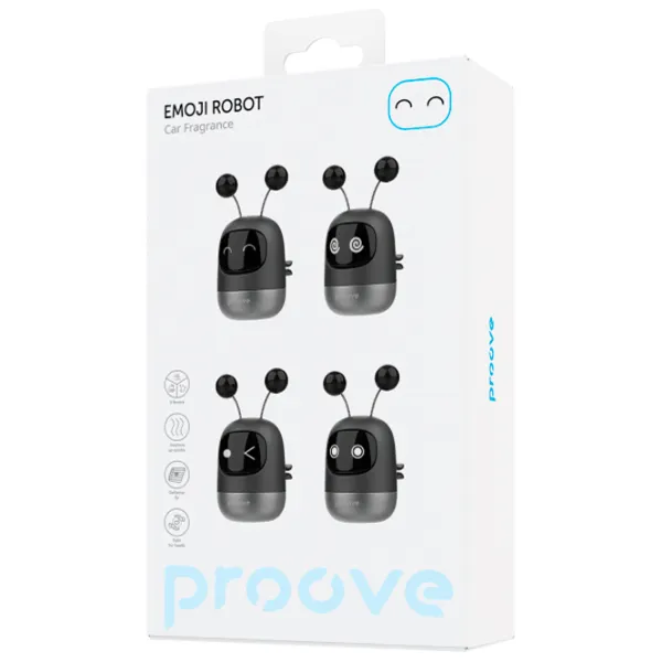 Aromatizator auto Proove Emoji Robot Cologne/ pe grila de ventilare photo 4