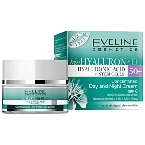 Cremă pentru față Eveline Cosmetics Bio Hyaluron Toate tipurile/ 50 ml photo 1 Cremă pentru față Eveline Cosmetics Bio Hyaluron Toate tipurile/ 50 ml photo 1