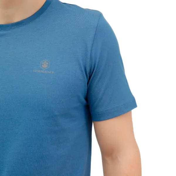 Tricou pentru bărbați Lumberjack M-CT102 BSC C NK T-SH 100% bumbac/ Navy photo 3