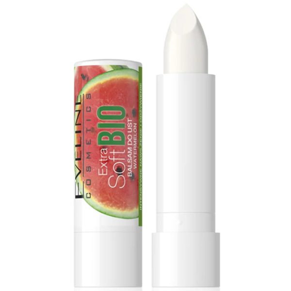 Бальзамы для губ Eveline Cosmetics Extra Soft bio Watermelon 10 мл/ White photo 1 Бальзамы для губ Eveline Cosmetics Extra Soft bio Watermelon 10 мл/ White photo 1