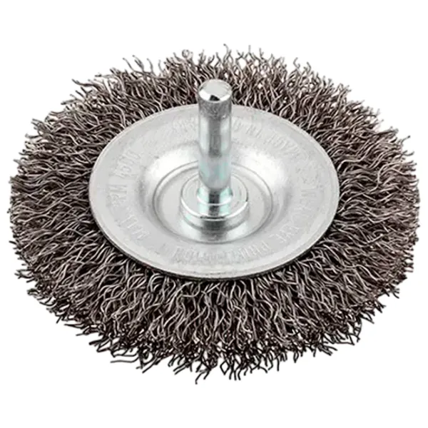 Perie disc din sârmă ondulată KWB K607930 100 mm photo 1 Perie disc din sârmă ondulată KWB K607930 100 mm photo 1