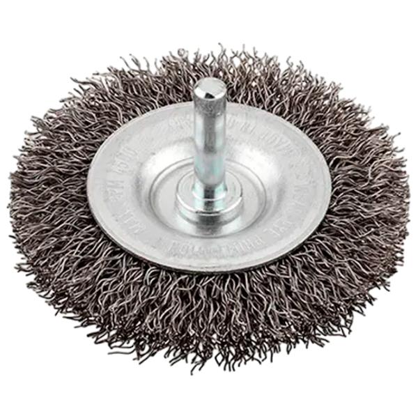 Perie disc din sârmă ondulată KWB K607930 100 mm photo 1 Perie disc din sârmă ondulată KWB K607930 100 mm photo 1