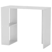 Офисный стол KompaniT Юниор-2 ДСП/ Белый