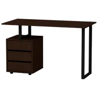 Офисный стол KompaniT СП "Лофт-2" ДСП/ Коричневый
