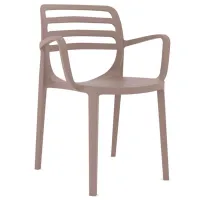 Scaun de grădină AG Laura Plastic/ Plastic/ Cappucino photo 2