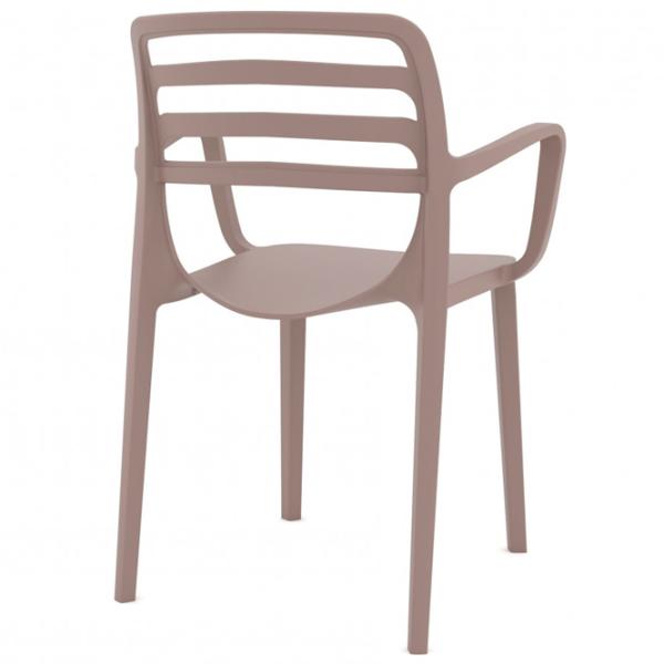 Scaun de grădină AG Laura Plastic/ Plastic/ Cappucino photo 3 Scaun de grădină AG Laura Plastic/ Plastic/ Cappucino photo 3