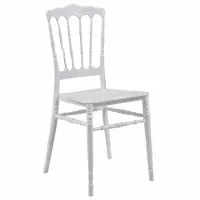 Scaun de grădină AG NAPOLEON Plastic/ Plastic/ White