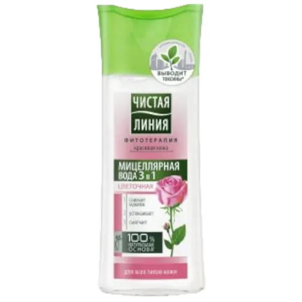 Loțiune demachiantă pentru ochi Чистая Линия Piele perfecta Apă micelară/ 400 ml photo 1